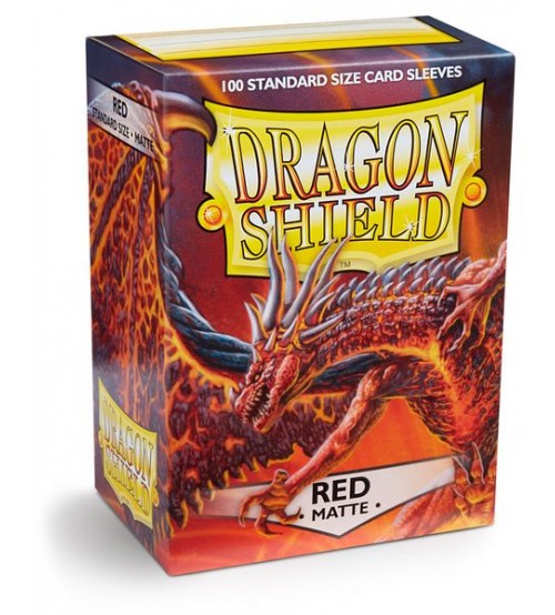 Dragon Shield Card Sleeves Matte Red 100/Pack